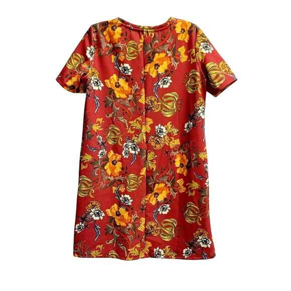 Zara Trafaluc Women's Floral mini a line Dress sz small multicolor - Picture 7 of 12